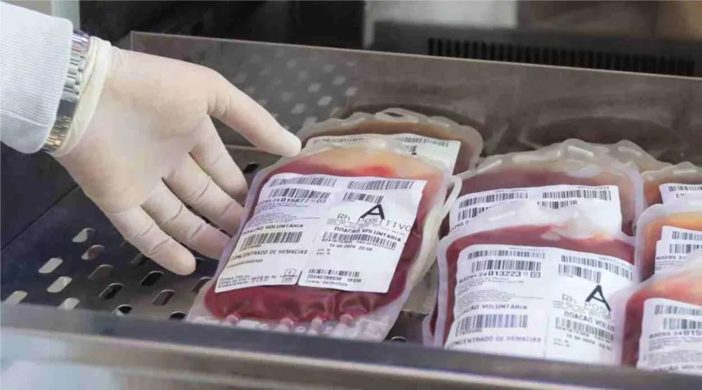 Hemonúcleo de Foz do Iguaçu alerta para estoque crítico de sangue O negativo e reforça pedido de doações. Foto: Geraldo Bubniak/AEN