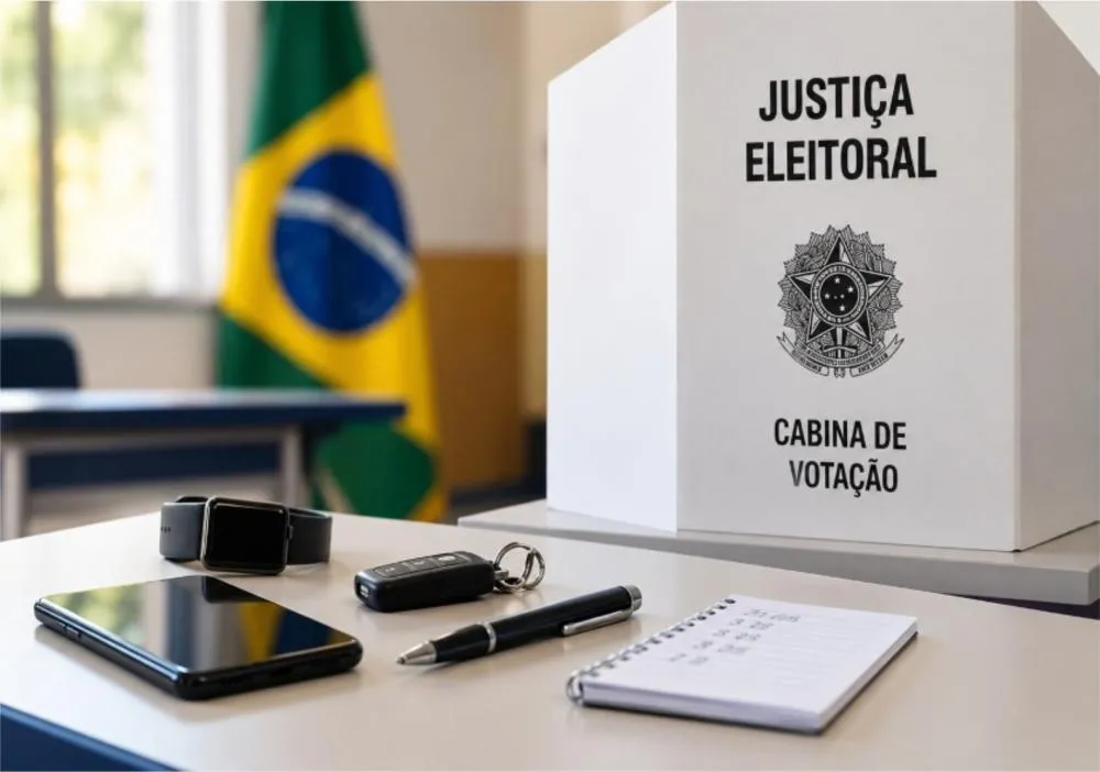 Celulares e outros equipamentos capazes de registrar ou transmitir a escolha do eleitor são proibidos dentro da cabine de votação, mesmo que estejam desligados (Foto: divulgação)
