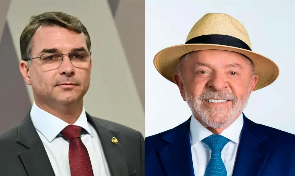 Flávio Bolsonaro terminou o primeiro turno na liderança e disputará a Presidência contra Lula em 25 de outubro. Fotos: ABr.