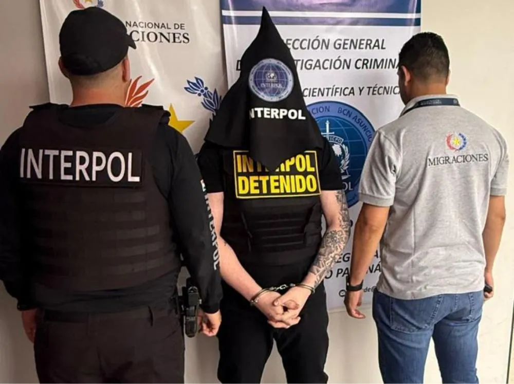 O foragido havia sido capturado em julho, após um trabalho de investigação das autoridades paraguaias (Foto: Polícia Nacional do Paraguai)