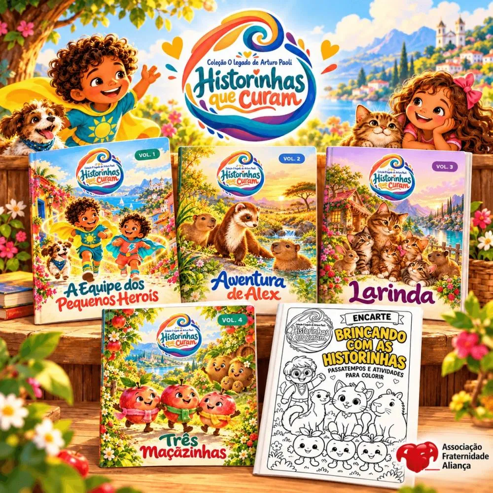 As compras podem ser feitas pelo site da Nova Práxis Editorial ou pela página oficial da coleção no portal da Associação Fraternidade Aliança.- Foto: AFA